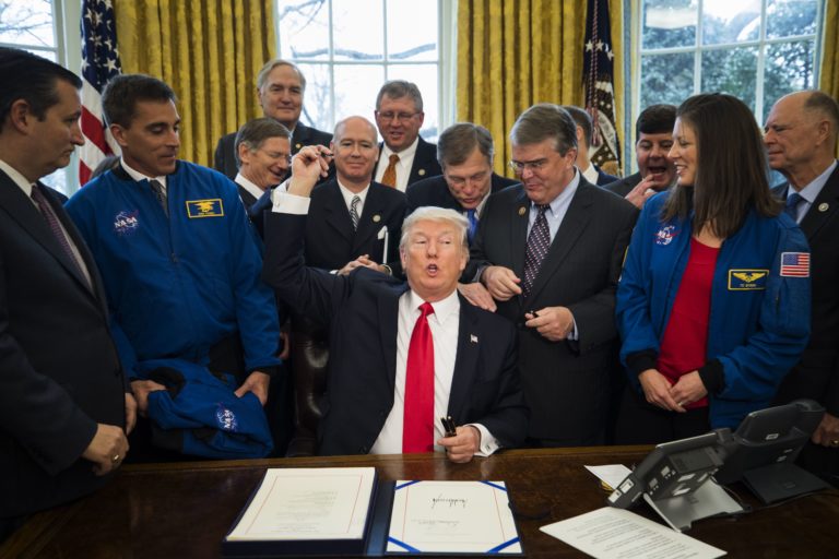 President Trump Signs NASA Bill, Agency’s First in 7 Years