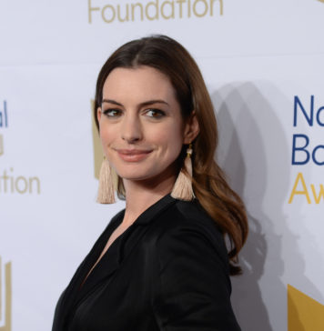 Anne Hathaway at the 68th National Book Awards in 2017