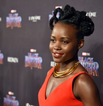 Lupita Nyong'o at Marvel's "Black Panther" Celebrates New York Fashion Week with "Welcome to Wakanda" in 2018