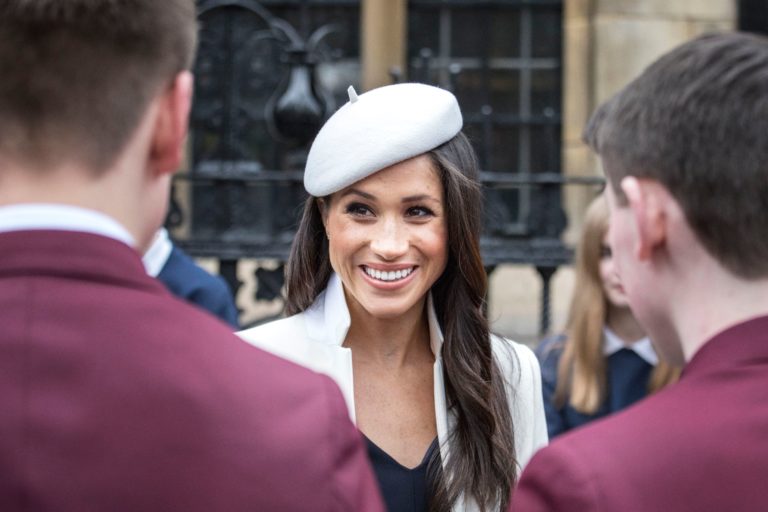 ​Meghan Markle Stuns in Givenchy for First Solo Engagement With Queen