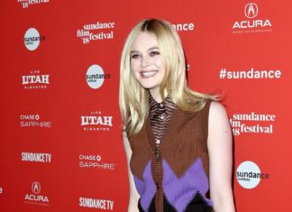 Elle Fanning at the "I Think We're Alone Now" premiere at Sundance Film Festival in January 2018