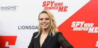 Kate McKinnon at "The Spy Who Dumped Me" film premiere in 2018
