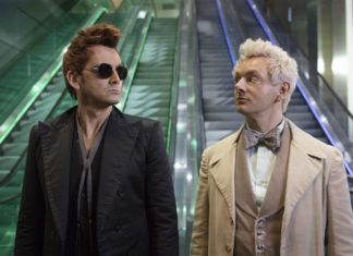 Michael Sheen and David Tennant in "Good Omens"