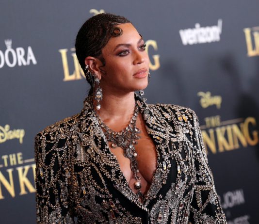 Beyonce at "The Lion King" film premiere in July 2019