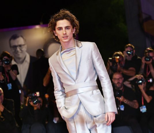 Timothee Chalamet at "The King" premiere at the Venice Film Festival in 2019