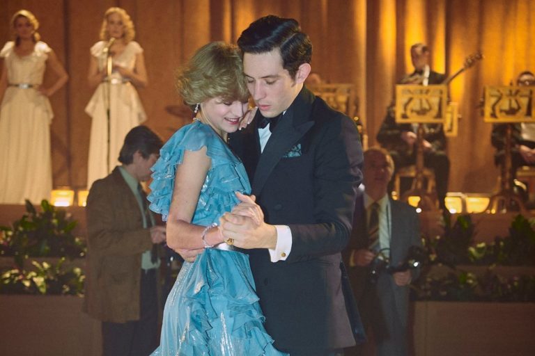 Josh O'Connor and Emma Corrin in 