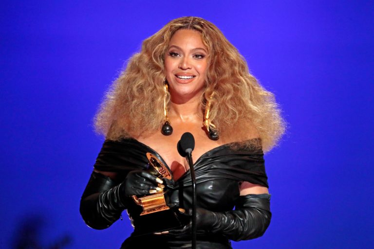 Beyonce making history at the 63rd Grammy Awards.