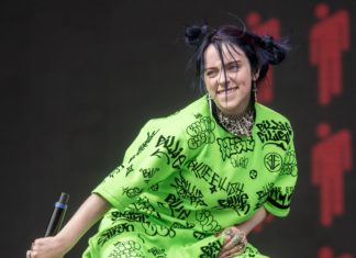 Billie Eilish in concert in 2019.