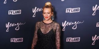 Hilary Duff at the season 5 Premiere of "Younger" in 2018.