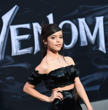 Jenna Ortega at the "Venom" film premiere in 2018.