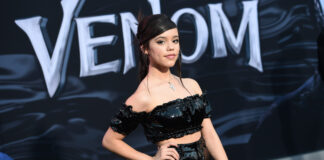 Jenna Ortega at the "Venom" film premiere in 2018.