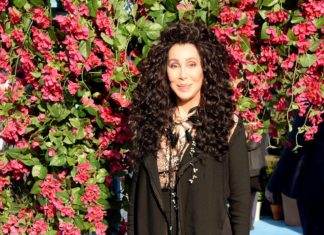 Cher at the "Mamma Mia! Here We Go Again" film premiere in 2018.