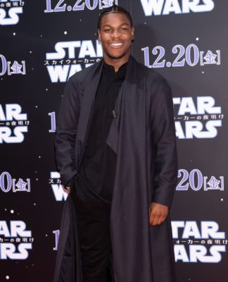 John Boyega at the "Star Wars: The Rise of Skywalker" film premiere in 2019.