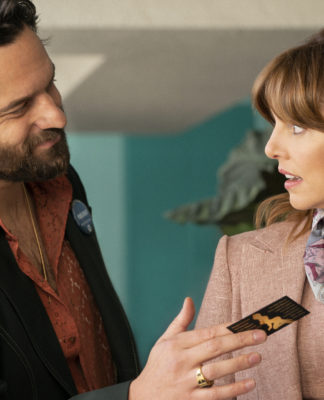 Ophelia Lovibond and Jake Johnson in "Minx"
