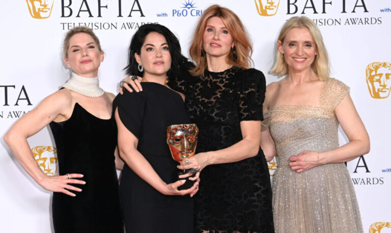 Eva Birthistle, Sarah Greene, Sharon Horgan, and Anne-Marie Duff at the BAFTA Television Awards in May 2023