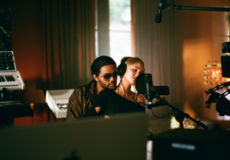 The Weeknd and Lily-Rose Depp in 