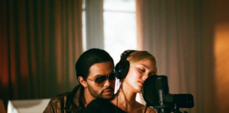 The Weeknd and Lily-Rose Depp in "The Idol"