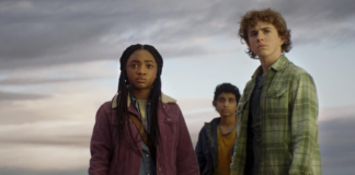 Walker Scobell, Aryan Simhadri, and Leah Jeffries in "Percy Jackson and the Olympians"