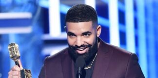 Drake at the Billboard Music Awards Show in 2019