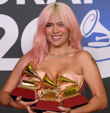 Karol G at the 24th Annual Latin Grammy Awards in November 2023