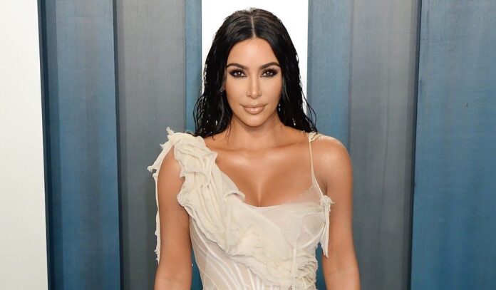 Kim Kardashian West at the Vanity Fair Oscar Party in 2020