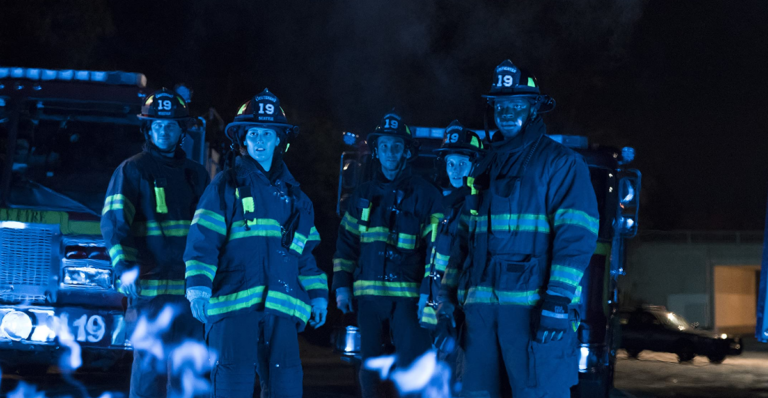 Jaina Lee Ortiz, Danielle Savre, Jay Hayden, Grey Damon, and Okieriete Onaodowan in 