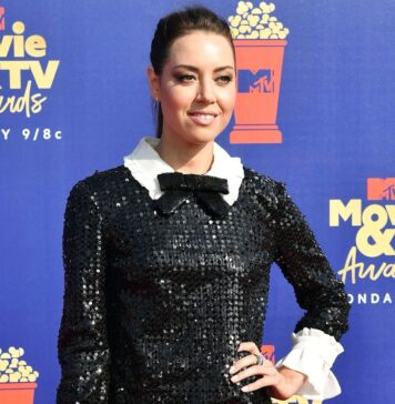 Aubrey Plaza at the MTV Movie & TV Awards in 2019