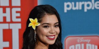 Auli'i Cravalho, the voice of Moana in the animated motion picture fantasy "Ralph Breaks the Internet" at the premiere of the film in Los Angeles in November 2018