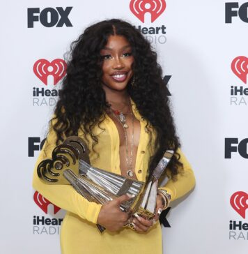 SZA, winner of R&B Album of the Year, R&B Artist of the Year, and R&B Song of the Year awards at the iHeartRadio Music Awards in April 2024