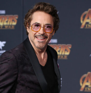 Robert Downey Jr at the "Avengers: Infinity War" film premiere in 2018