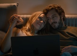 Kristen Bell and Adam Brody in "Nobody Wants This"