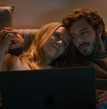 Kristen Bell and Adam Brody in "Nobody Wants This"